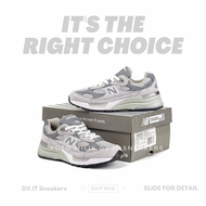 100% BNIB Sepatu Sneakers Olahraga Pria -newbalance-- 992 Suede Grey MADE IN USA Size 39 - 44 Bonus 