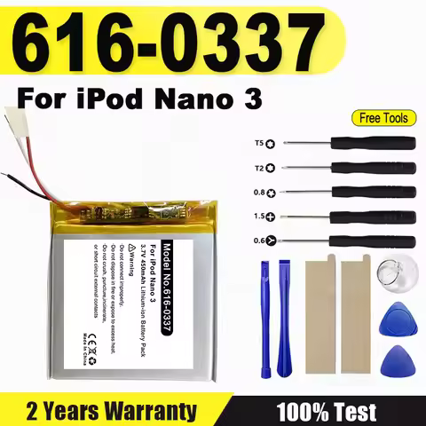 616-0337 Replacement Battery For Apple iPod Nano 3 3G 3rd 3Gen Generation 3TH MP3 A1236 Nano3 Batter