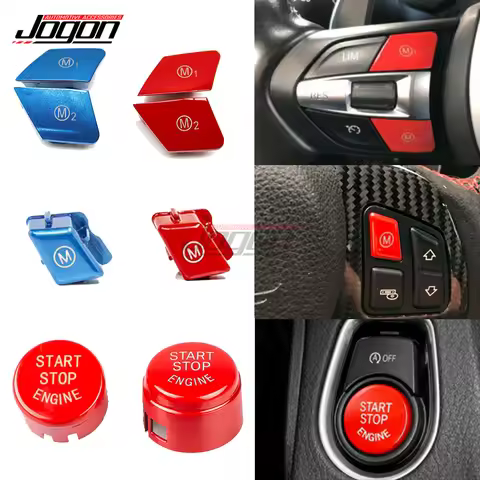Car Steering Wheel M M1 M2 Button Switch Cover For BMW M3 M4 M5 M6 X5M X6M F80 F82 F83 F10 F06 F15 F