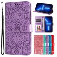 Embossed Flip Case For Realme Narzo 80 Lite 70 60 50 50A 8i 20 30A N53 C53 V70 V70S 14X V11 P3 P3X C