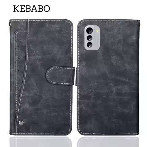 Leather Wallet Nokia G60 5G Case 6.58" Flip Fashion Luxury Card Slots Protective Cover Phone Protect