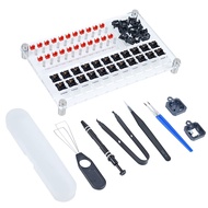 33 Switches Lube Station Acrylic Keyboard Lube Kit, Magnetic Switch Opener Key Switch Puller Switch 