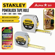 STANLEY PowerLock Measuring Tape 3.5M 5M 8M 10M Steel Rule 33-215 33-158 33-428 33-463 Malaysia