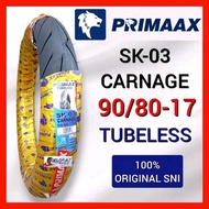 Primaax Sk03 90/80-17 Tubeless Motorcycle Tire Satria Jupiter MX Vega Revo Vixion Supra motorcycle t