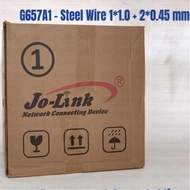 JOLINK Dropcore Fiber Optic Cable FO 1 Core 3 Sling Seling 1000 Meters 1KM