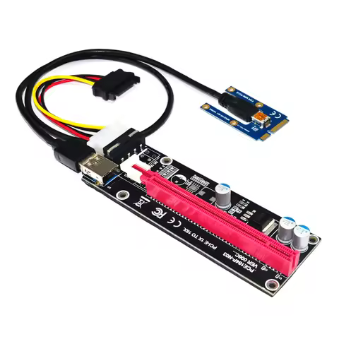 Mini PCIe to PCI express 16X Riser for Laptop External Graphics Card EXP GDC BTC Antminer Miner mPCI
