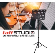 TaffSTUDIO Portable Folding Music Sheet Orchestra P-06HC Stand Book Music Score Book Holder Tripod S