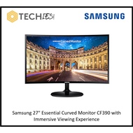 Samsung 27" Essential Curved Monitor CF390 with Immersive Viewing Experience LC27F390FHEXXS