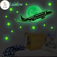 DC ~Wall Stickers Ceiling DIY Dark Gift Glow In The Dark Plane Room 17.7*7.6in#Ready Stock