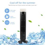 Desktop Tower Fan 3W Tower Air cooler bladeless with light USB plug-in or battery powered 2-speed for travel sports desktop fans