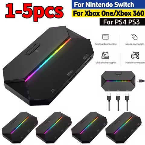 G6L Gaming Keyboard Mouse Converter Portable Wired Mobile Controller Adapter for Nintend Switch Xbox