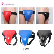 [Menolana] Taekwondo Groin Guard, Jockstrap Groin Protectors PU Leather Abdominal Protector