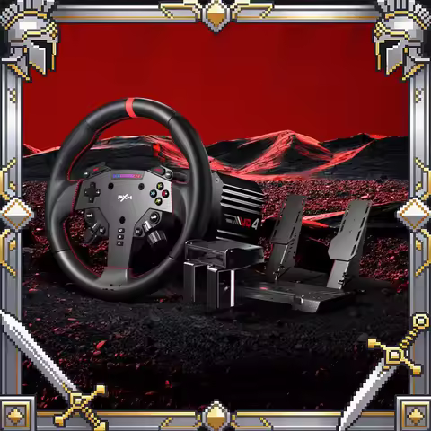 PXN VD4 Bundle Racing Wheel 4Nm Force Feedback Simulator Gaming Steering Wheel PXN VD Series Direct 