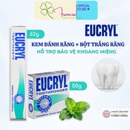 [COMBO] Eucryl Powerful Stain Removal Toothpowder 50g + Eucryl Toothpaste 62g