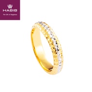 HABIB Narnia White and Yellow Gold Ring, 916 Gold