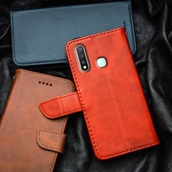 Premium Luxury Leather Phone Case For Vivo Y19 1915 U3 U20 Y5s V1941A V1941T V1934A Flip-Top Wallet 