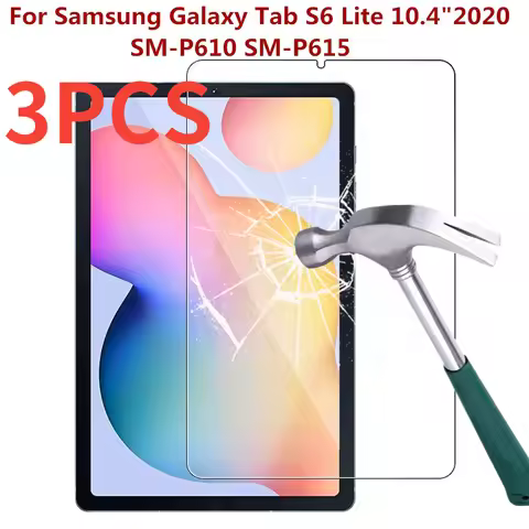 3PCS Tempered Glass For Samsung Galaxy Tab S6 Lite Screen Protector SM-P610 P610 P615 10.4 Inch Anti