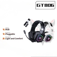 [Onikuma GT806]Alat dengar Permainan Wayarles/Bass Dalam/Belakang Bunyi Mikrofon Jelas/Fon Kepala Bu