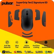 Pulsar Gaming Mouse Accessories SuperGrip TenZ Signature ED Black Black Anti Slip Precision Control 