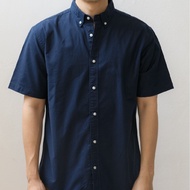 era-won เสื้อเชิ้ต แขนสั้น คอปก รุ่น Oxford Short-Sleeved Shirt สี Navy