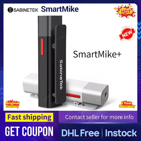 SABINETEK SmartMike Wireless Bluetooth Microphone Real-time Radio Noise Reduction Short Video Vlog R