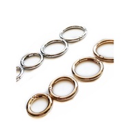 Spring Ring Leather Hardware Accessories Light Gold Chrome Open Ring Open Ring 2~3.8cm Open Key Ring