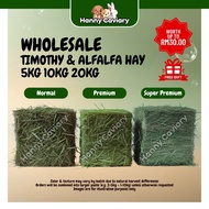 (Wholesale) Timothy Hay Alfalfa Hay for Rabbits Guinea Pigs & Chinchillas (5kg/10kg/20kg) [Free 30ml