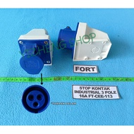 INDUSTRIAL GROUNDStop Kontak 3 POLE 16A FT-CEE-113 FORT