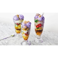 DAISY NEW CLEAR GLASS HALO HALO AND ICE CREAM GLAASWARE HALO HALO CLEAR GLASS