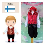 International Children's Cosplay Costume Traditional Clothes from Finland, Finland, Finland, Boy, Ch