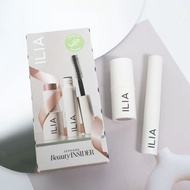 American ILIA Balmy Gloss Lip Cheek Dual-use Blush Stick 2.5g+Mascara 3g Sample Set Beauty 4.4