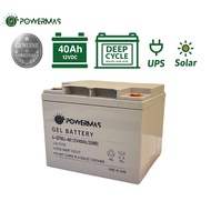 40Ah 12V AGM VRLA GEL Deep Cycle Battery for Solar / UPS System Battery Replacement