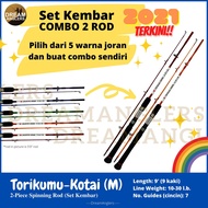 [Set Kembar] Torikumu Kotai 2021 M 9'0" (9 Feet) 10-30lb 2-Piece Spinning Fishing Rod Joran Ikan