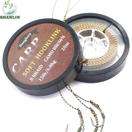 SHANLIN Fishing Line 15LB/25LB/35LB Uncoated Brown 20m Sinking For Carp Leader Green Braid Line