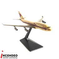 Vintage Thai Airways Airlines Boeing 747 Airplane Plastic Model