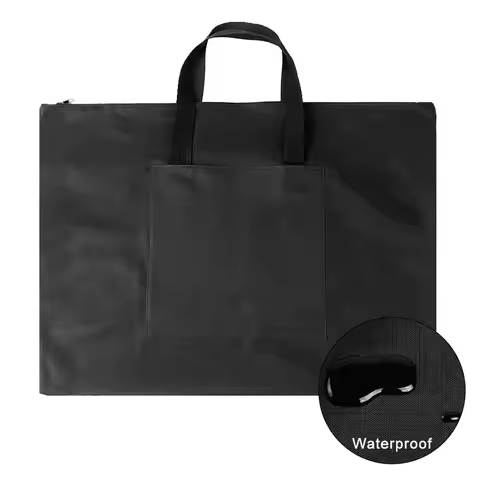 A2 Oxford Canvas Art Portfolio Bag Waterproof Zipper Closure Painting Board Storage Bag 21.3 x 26.4i