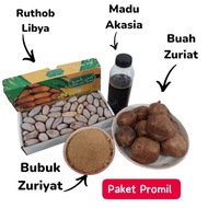 PAKET PROMIL (MADU/KURMA RUTHOB/SERBUK ZURIAT/ BUAH ZURIAT)