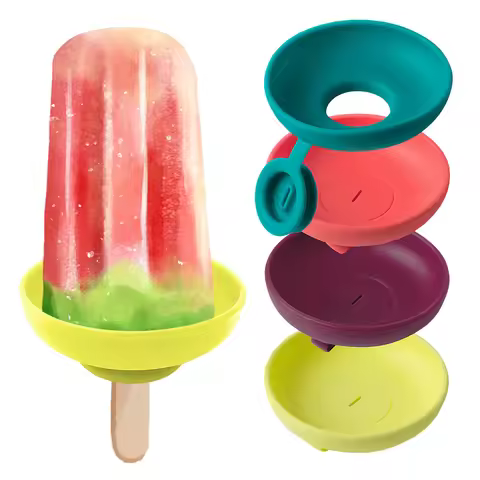 Drip-Proof Popsicle Rack Silicone Anti-Drip Ice Cream Bracket Reusable Portable Popsicle Protector f