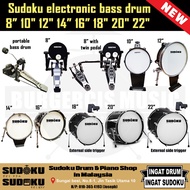 Sudoku Electronic Electric Digital Bass Drum Pad Size 10" 12" 18" 20" 22" (support Roland,Yamaha,Alesis, Behringer)