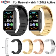 ✣Stainless Steel Band For Huawei Watch Fit2/Active Sports Strap Smart Watch Comfortable Fashion ❂9