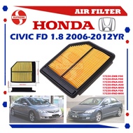 S2U Car Air Filter Honda Civic FD SNA 1.8CC 06-11YR 17220-RNA-A00 17220-2MB-Y00 17220-RND-M00 Penapi