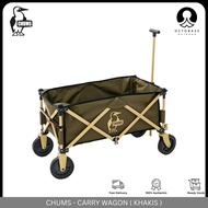 CHUMS - WAGON CAMPING TROLLEY OUTDOOR BEACH SHOPPING STORAGE CART FOLDABLE DURABLE TROLLEY FOR CAMPING PICNIC