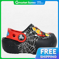 Crocs(ครอคส์) | รองเทาแตะ /T4- 204136-001 / รองเทาเดก Crocs Fun Lab Lights Spider-Man Clogs รองเทาแต