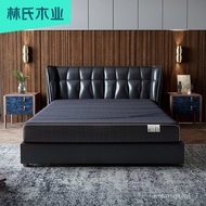 JDH/Alarm🈴Lin Shi Mu Ye Independent Spring Mattress Soft and Hard Double Memory Foam Thailand Latex Pad Double Bed Furni