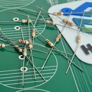 Resistor 0.25W Through-hole, 330R, 1k, 2k, 10k,