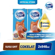 [Paket isi 2] Frisian Flag UHT Swiss Chocolate 946ml