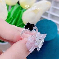 My silver ring, 4-leaf clover for good luck and fortune - SILVER KIM QUI