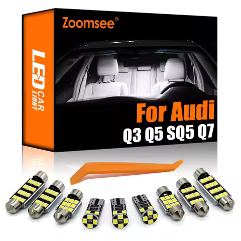 Zoomsee Interior LED Light Kit For Audi Q3 8U Q5 8R SQ5 Q7 4L Canbus Car Bulb Indoor Dome Trunk Read