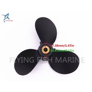 7 1/2x8-BA Boat Engine Plastic Propeller for Yamaha 4HP 5HP 4A 5C F4A F6C F5A Outboard Motor 6E0-459
