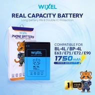 WIXEL Baterai BP-4L Nokia E52 E55 E61i E63 6650 Fold 6650T 6790 6760 Slide E71 E71i E71x E72 E73 N81